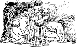 Line drawing ov Three Kings courtesy of Pixaby