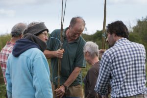 Stirring biodynamic preprations to heal the land at Huxhams Cross Farm